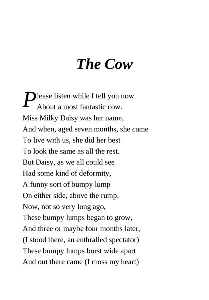 肮脏的野兽 7 The Cow -- 绘本听读宝在线台词全文