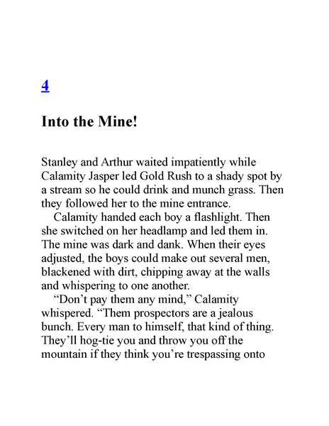 1 The Mount Rushmore Calamity 4. Into the Mine! -- 绘本听读宝在线台词全文