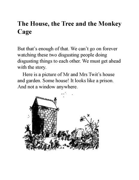 蠢特夫妇 14 The House, the Tree and the Monkey Cage -- 绘本听读宝在线台词全文