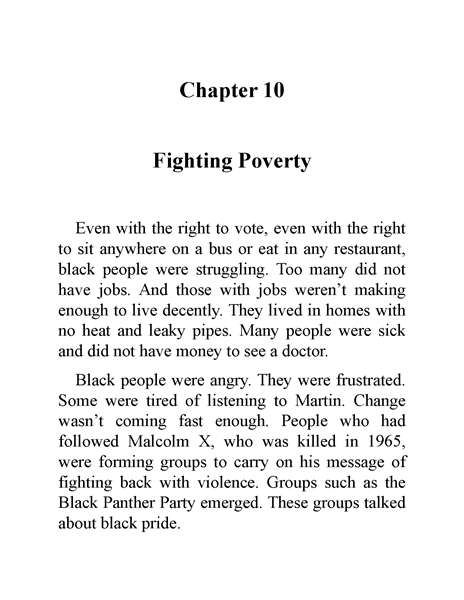 13 Who Was Martin Luther King 3 Chapter 10 Fighting Poverty -- 绘本听读宝在线台词全文