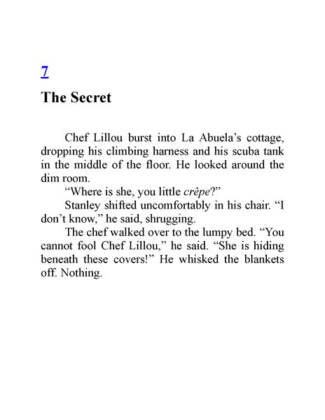 5 The Amazing Mexican Secret 7. The Secret -- 绘本听读宝在线台词全文