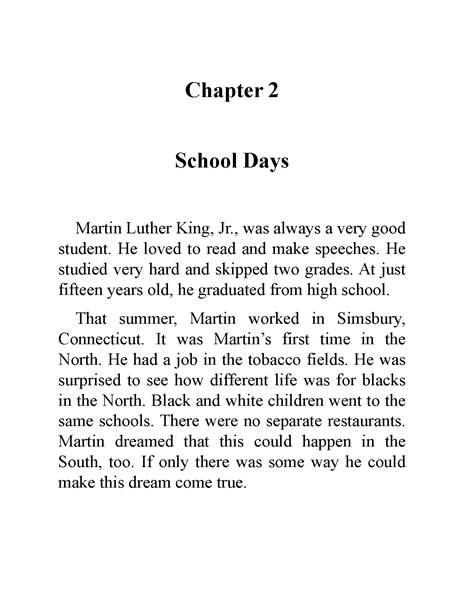 13 Who Was Martin Luther King 6 Chapter 2 School Days -- 绘本听读宝在线台词全文