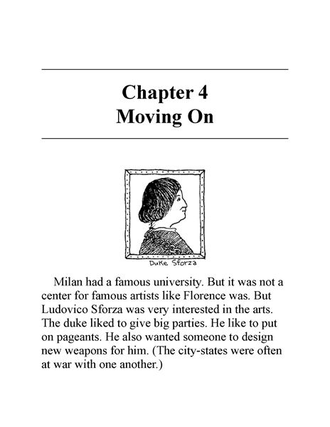 2 Who Was Leonardo da Vinci 5 Chapter 4 Moving On -- 绘本听读宝在线台词全文