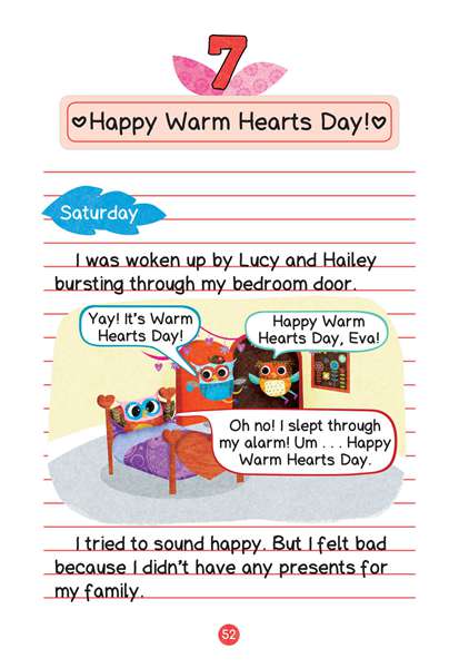 5 Warm Hearts Day 7 Happy Warm Hearts Day! -- 绘本听读宝在线台词全文