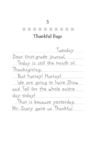 28 Junie B. First Grader 3. Thankful Bags -- 绘本听读宝在线台词全文