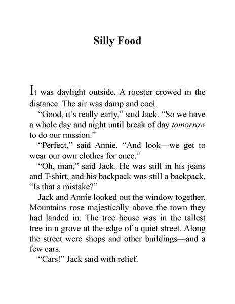 59 A Perfect Time for Pandas Ch2-Silly Food -- 绘本听读宝在线台词全文