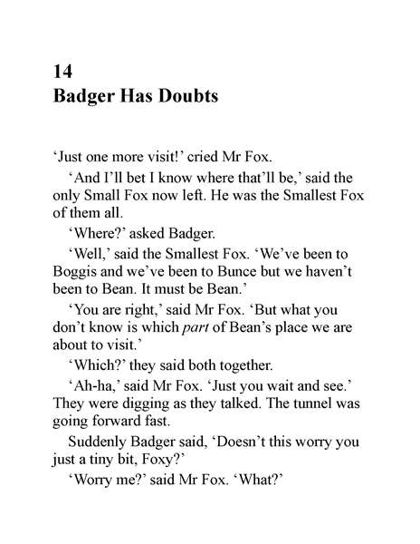 了不起的狐狸爸爸 14 Badger Has Doubts -- 绘本听读宝在线台词全文