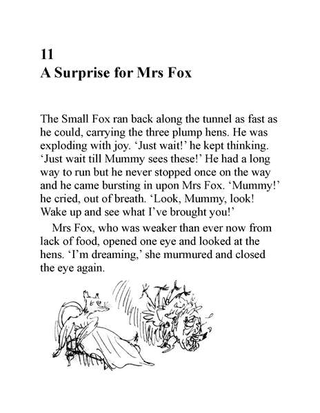 了不起的狐狸爸爸 11 A Surprise for Mrs Fox -- 绘本听读宝在线台词全文