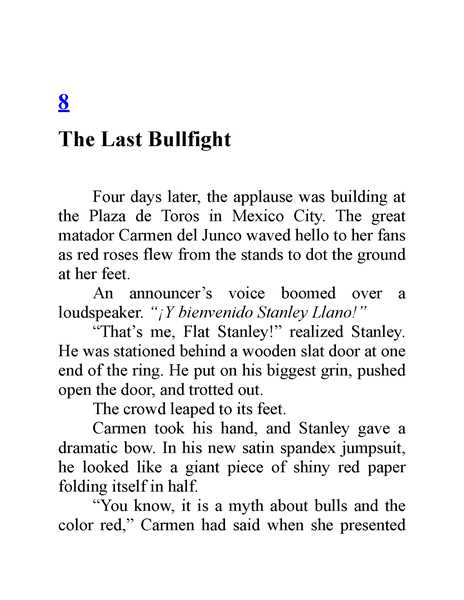5 The Amazing Mexican Secret 8. The Last Bullfight -- 绘本听读宝在线台词全文