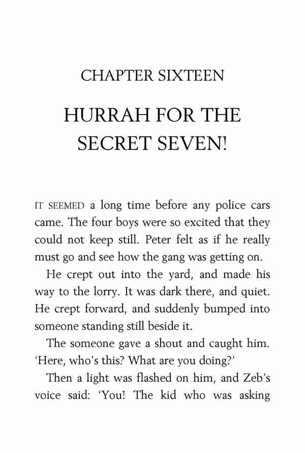 4 Secret Seven On The Trail 16 HURRAH FOR THE SECRET SEVEN! -- 绘本听读宝在线台词全文