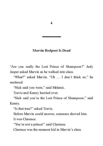 1.Kidnapped at Birth 4. Marvin Redpost Is Dead -- 绘本听读宝在线台词全文