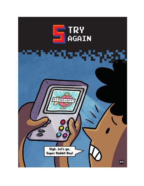 1 Game Over, Super Rabbit Boy! 5 TRY AGAIN -- 绘本听读宝在线台词全文