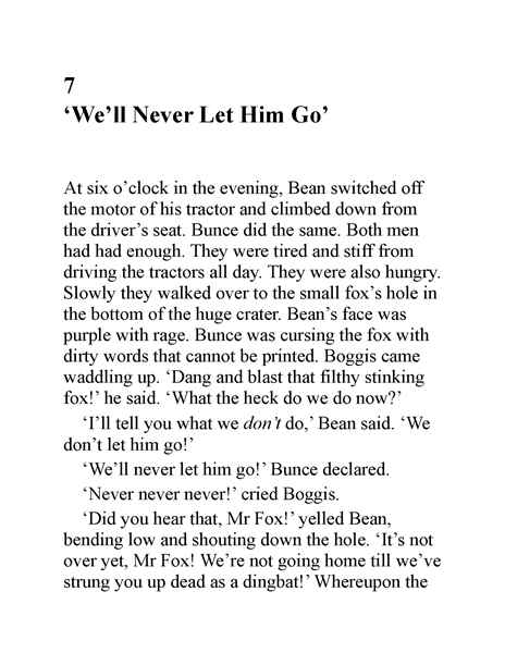 了不起的狐狸爸爸 07 ‘We’ll Never Let Him Go’ -- 绘本听读宝在线台词全文