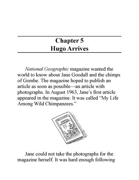 17 Who Is Jane Goodall 6 Chapter 5 Hugo Arrives -- 绘本听读宝在线台词全文