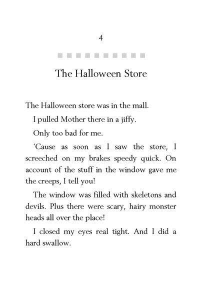 24 Junie B. First Grader - Boo and I Mean It! 4. The Halloween Store -- 绘本听读宝在线台词全文