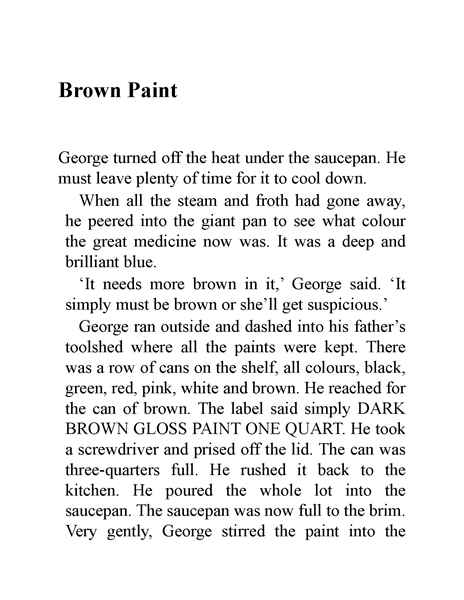 小乔治的神奇魔药 06 Brown Paint -- 绘本听读宝在线台词全文