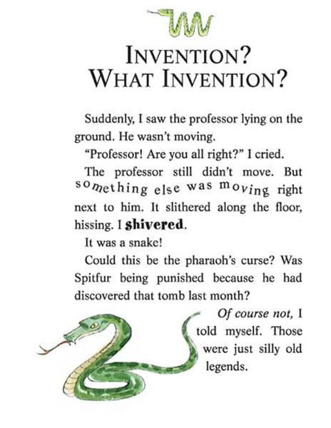 2 The Curse of the Cheese Pyramid 16-INVENTION？WHAT INVENTION？ -- 绘本听读宝在线台词全文