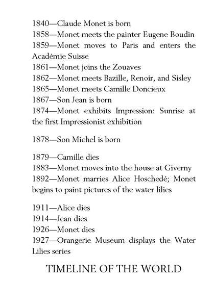 41 Who Was Claude Monet 8 Timeline -- 绘本听读宝在线台词全文