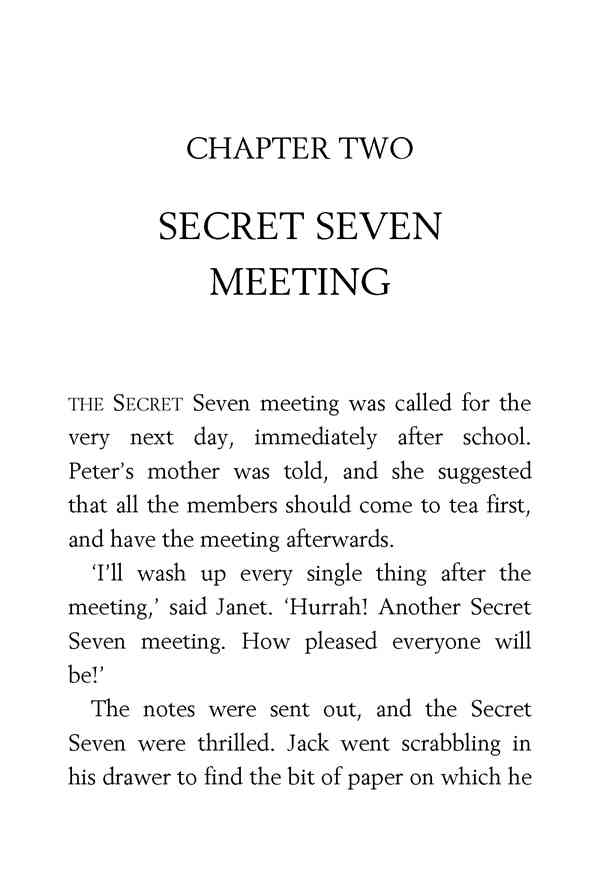 5 Go Ahead, Secret Seven 2 SECRET SEVEN MEETING -- 绘本听读宝在线台词全文