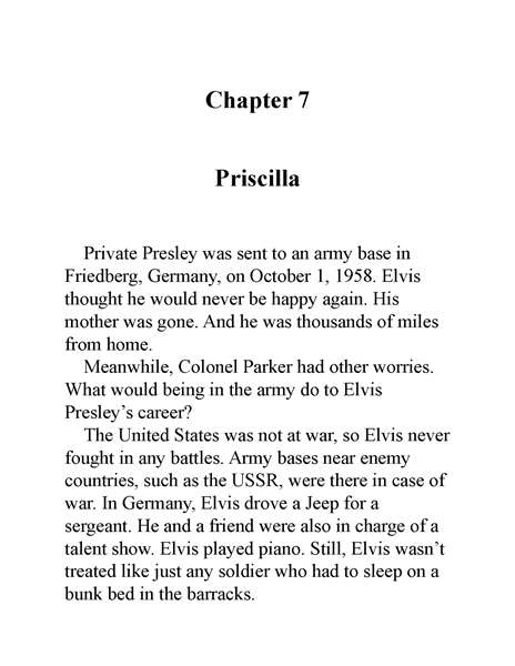 15 Who Was Elvis Presley 8 Chapter 7 Priscilla -- 绘本听读宝在线台词全文