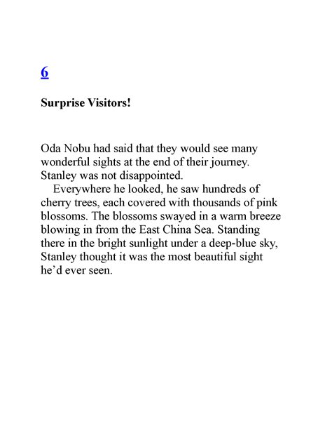 3 The Japanese Ninja Surprise 6. Surprise Visitors! -- 绘本听读宝在线台词全文