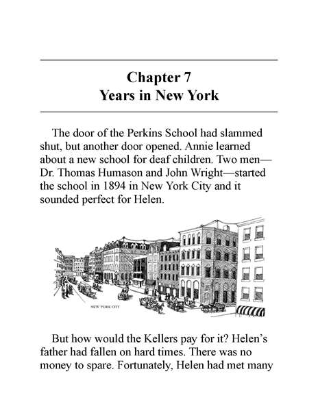 3 Who Was Helen Keller 9 Chapter 7 Years in New York -- 绘本听读宝在线台词全文