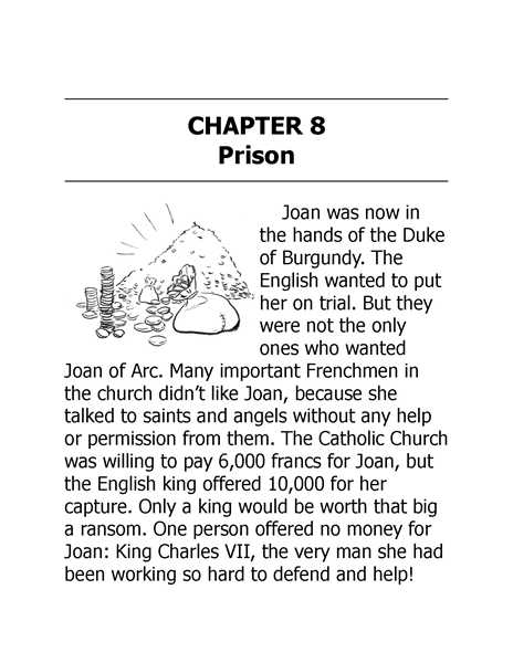23 Who Was Joan of Arc 9 Chapter 8 Prison -- 绘本听读宝在线台词全文