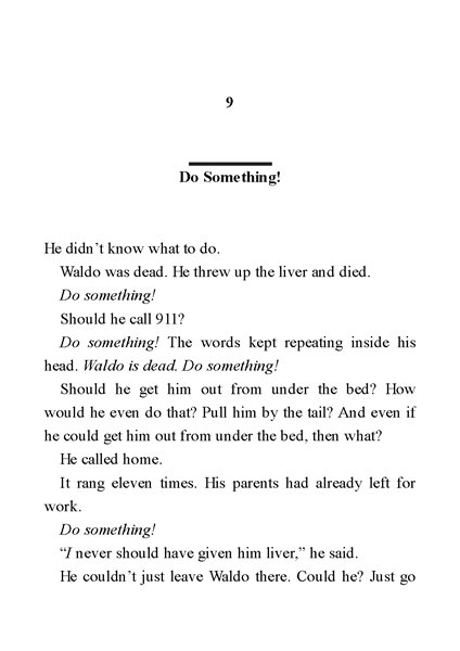 4.Alone in His Teacher's House 9. Do Something! -- 绘本听读宝在线台词全文