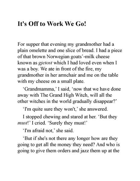 女巫 22 It’s Off to Work We Go! -- 绘本听读宝在线台词全文