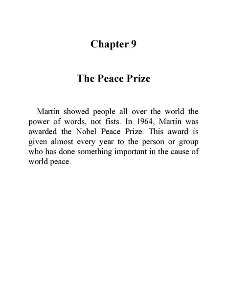 13 Who Was Martin Luther King 13 Chapter 9 The Peace Prize -- 绘本听读宝在线台词全文