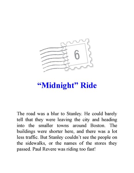 13 The Midnight Ride of Flat Revere 6. “Midnight” Ride -- 绘本听读宝在线台词全文