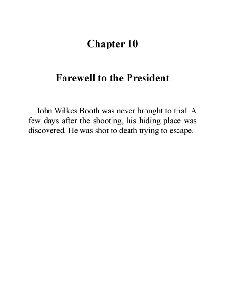 11 Who Was Abraham Lincoln 3 Chapter 10 Farewell to the President -- 绘本听读宝在线台词全文