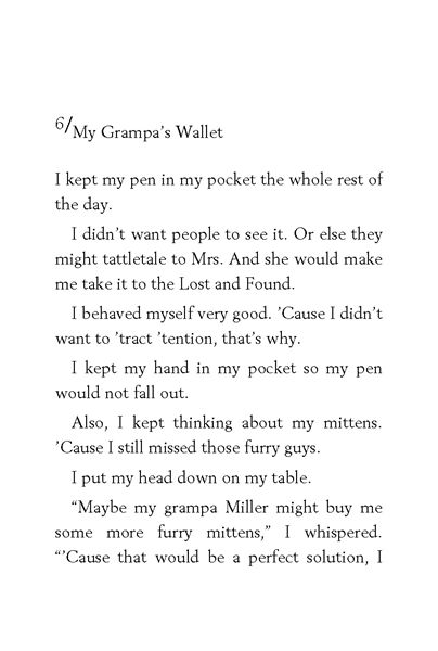 9 Junie B. Jones Is Not a Crook 6. My Grampa’s Wallet -- 绘本听读宝在线台词全文