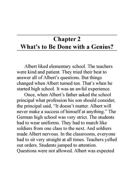 4 Who Was Albert Einstein 3 Chapter 2 What's to Be Done with a Genius -- 绘本听读宝在线台词全文