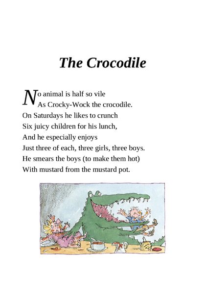 肮脏的野兽 2 The Crocodile -- 绘本听读宝在线台词全文