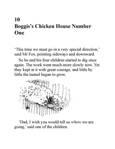 了不起的狐狸爸爸 10 Boggis’s Chicken House Number One -- 绘本听读宝在线台词全文