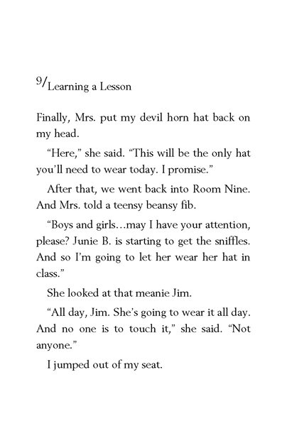 11 Junie B. Jones Is a Beauty Shop Guy 9. Learning a Lesson -- 绘本听读宝在线台词全文