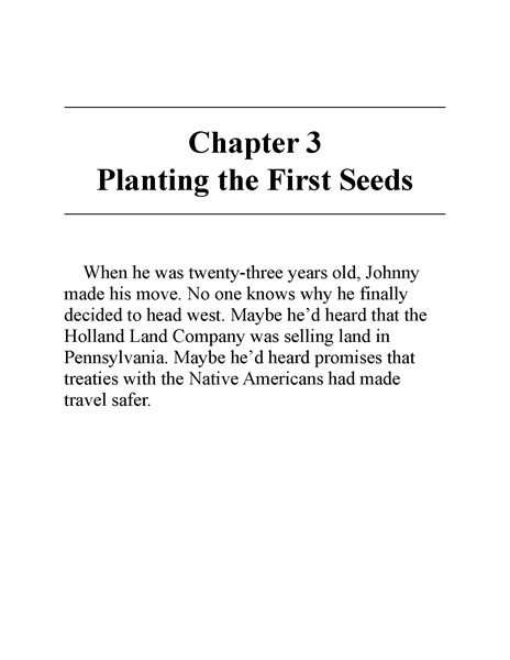 10 Who Was Johnny Appleseed 5 Chapter 3 Planting the First Seeds -- 绘本听读宝在线台词全文