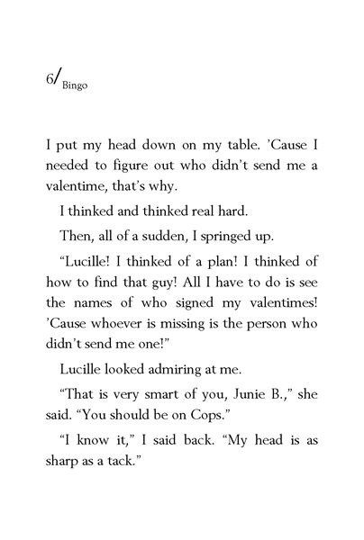 14 Junie B. Jones and the Mushy Gushy Valentine 6. Bingo -- 绘本听读宝在线台词全文