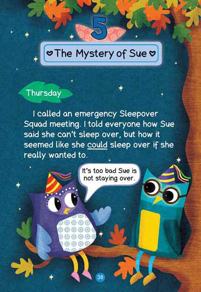 9 Eva's Big Sleepover 5 The Mystery of Sue -- 绘本听读宝在线台词全文