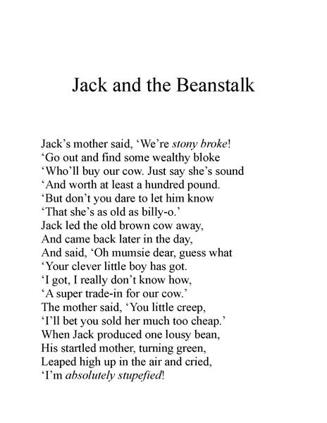 反叛的童谣 2 Jack and the Beanstalk -- 绘本听读宝在线台词全文