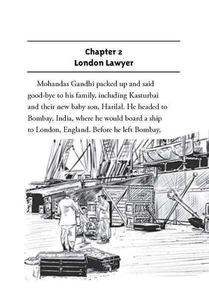 20 Who Was Gandhi 3 Chapter 2 London Lawyer -- 绘本听读宝在线台词全文