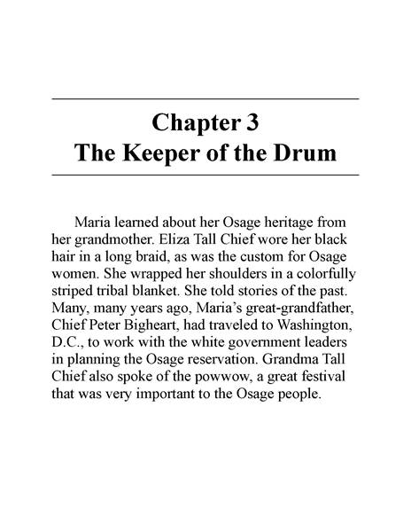 25 Who Was Maria Tallchief 4 Chapter 3 The Keeper of the Drum -- 绘本听读宝在线台词全文