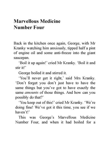 小乔治的神奇魔药 14 Marvellous Medicine Number Four -- 绘本听读宝在线台词全文