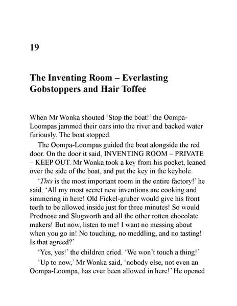 查理与巧克力工厂 19 The Inventing Room – Everlasting Gobstoppers and Hair Toffee -- 绘本听读宝在线台词全文