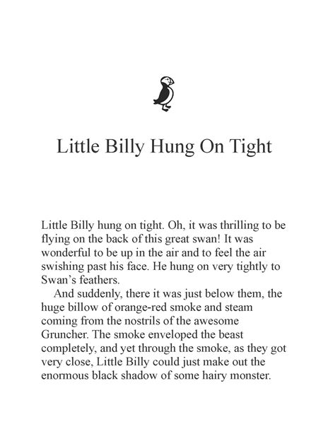 比利和敏平 08 Little Billy Hung On Tight -- 绘本听读宝在线台词全文