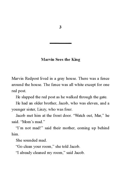 1.Kidnapped at Birth 3. Marvin Sees the King -- 绘本听读宝在线台词全文