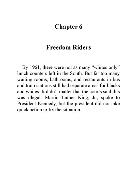 13 Who Was Martin Luther King 10 Chapter 6 Freedom Riders -- 绘本听读宝在线台词全文