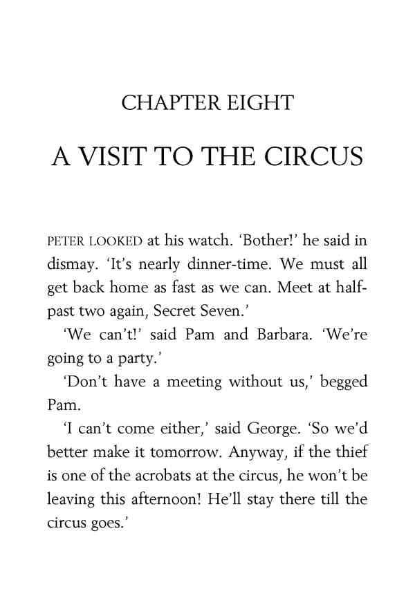 2 Secret Seven Adventure 8 A VISIT TO THE CIRCUS -- 绘本听读宝在线台词全文