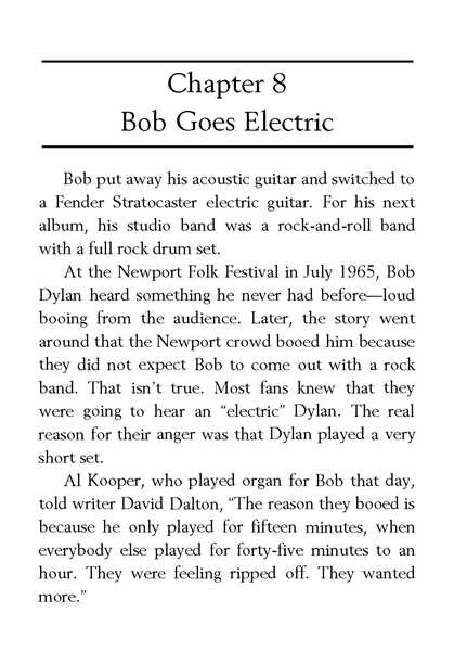 28 Who Is Bob Dylan 8 Bob Goes Electric -- 绘本听读宝在线台词全文